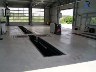 MAHA Hebe- und Prueftechnik fuer PKW und LKW Pruefspur